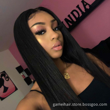 Wholesale Price Cheap Human Hair Wig Vendors Raw Indian Virgin Cuticle Aligned Hair HD Full Transparent Lace Front Closure Wigs